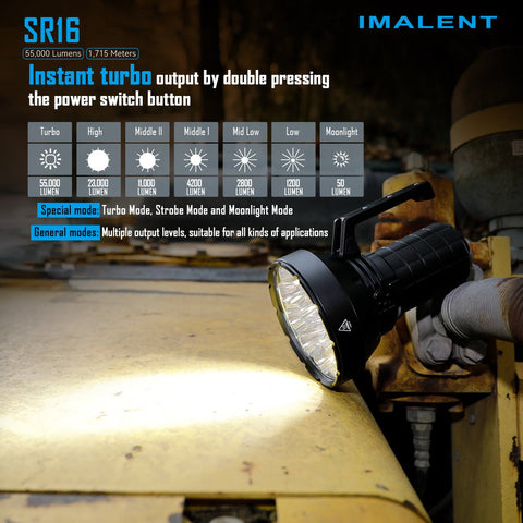 IMALENT SR16 55000 Lumen Taschenlampe